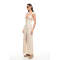 Fashionable Stylish 2025 New Design High Slim Button trims quality V neck Woman's Long Dress
