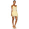 Elegant Women V-neck Halter Neckline Open Back Slim Solid Color Casual Mini Dress