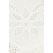 Hot Sale White Embroidered Lace Square Neck Sleeveless Ajustable Shoulder Straps Midi Dress