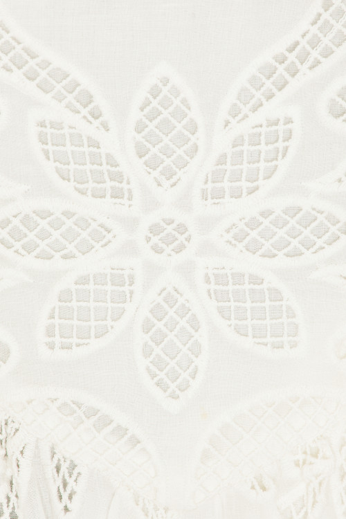 Hot Sale White Embroidered Lace Square Neck Sleeveless Ajustable Shoulder Straps Midi Dress