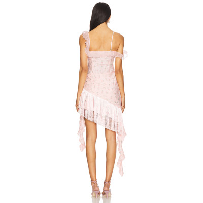 Elegant  V-neck Sexy Camisole Backless Exquisite Fashionable Woman's Midi Dress