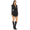 High quality Fashionable Customized Deep v neck Long sleeve Woman's Blazer Dress