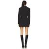 High quality Fashionable Customized Deep v neck Long sleeve Woman's Blazer Dress