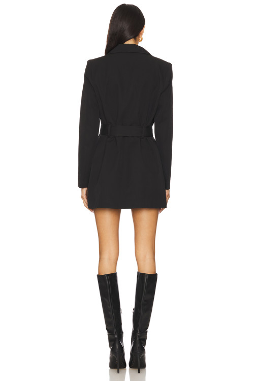 High quality Fashionable Customized Deep v neck Long sleeve Woman's Blazer Dress