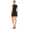 Fashionable Hot Selling Sleeveless Slim fit Flattering Design Black Women Mini Dress