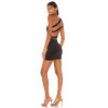 2025 New Design Custom Logo High quality One shoulder Back strap Woman's mini Dress