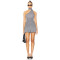 New Style High quality Customized Logo Halter Backless Sleeveless Woman's Mini Dress