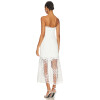 2025 Hot Sale Sexy Elegant Summer Strapless Lace Paneled Mermaid Midi Women Dress