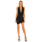 2025 New style High quality Backless Deep v neck Halter neck Sleeveless Woman's Mini Dress