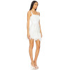 Sweet Exquisite Best selling Sling style White Lace Gold toned Buttons  Mini Dress for Women