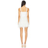 Sweet Exquisite Best selling Sling style White Lace Gold toned Buttons  Mini Dress for Women