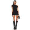 Hot Sale Fahionable Elegant Sexy One shoulder Drawstring Design Bodycon Women Mini dress