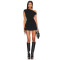 Hot Sale Fahionable Elegant Sexy One shoulder Drawstring Design Bodycon Women Mini dress