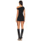 Hot Sale Fahionable Elegant Sexy One shoulder Drawstring Design Bodycon Women Mini dress