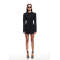 Ladies High quality Hot sale Customized Woman's Blazer style Button trims Mini Dress