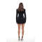 Ladies High quality Hot sale Customized Woman's Blazer style Button trims Mini Dress