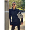 Ladies High quality Hot sale Customized Woman's Blazer style Button trims Mini Dress