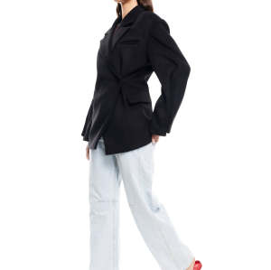 2025 New Design Customized High quality Fashionable Button trims Exquisite Woman's Coat