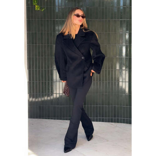 2025 New Design Customized High quality Fashionable Button trims Exquisite Woman's Coat