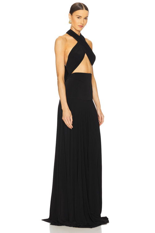 Ladies Halter-neck Backless Sleeveless Fashionable High quality Sexy Woman's Maxi Dress