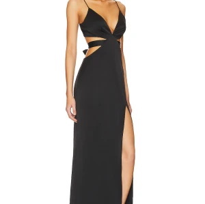 Woman's High quality Backless Camisole Sleeveless V neck Cut out Woman's Long Dress