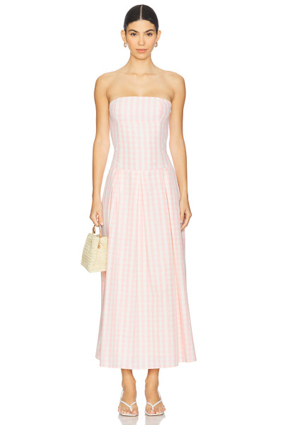 Sweet Customized Off shoulder Backless Pleated High quality Woman's Maxi Dress