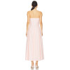 Sweet Customized Off shoulder Backless Pleated High quality Woman's Maxi Dress
