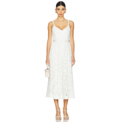 2025 Hot sale Elegant V neck Lace Removable Belt Slim Fit Midi Camisole Women Dress