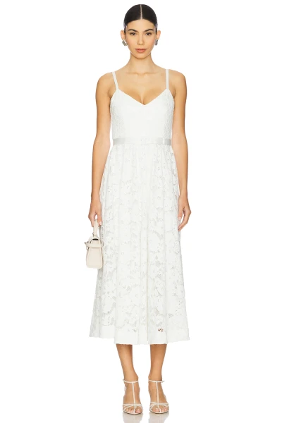 2025 Summer Elegant V neck Lace Removable Belt Slim Fit Midi Camisole Women Dress