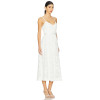 2025 Summer Elegant V neck Lace Removable Belt Slim Fit Midi Camisole Women Dress
