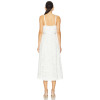 2025 Summer Elegant V neck Lace Removable Belt Slim Fit Midi Camisole Women Dress