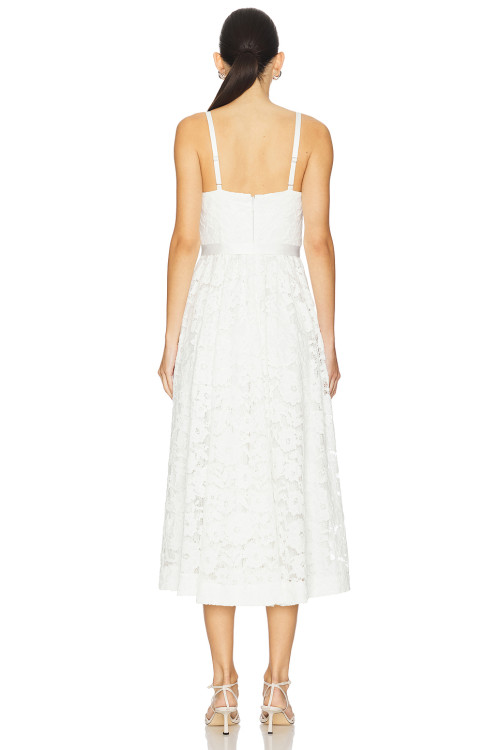 2025 Summer Elegant V neck Lace Removable Belt Slim Fit Midi Camisole Women Dress