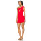 Fashionable Sexy Skin Baring One Shoulder Cut outCamisole Red Bodycon Woman's Mini Dress