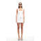 Exqiusite High quality Square neckline Camisole Sleeveless Belt trim Woman's Mini Dress