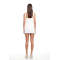 Exqiusite High quality Square neckline Camisole Sleeveless Belt trim Woman's Mini Dress