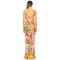 Elegant Fashion Camisole Sleeveless Cut Out Open Back Floral Print Casual Dress