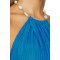 2025 Elegant Halter neck Backless Sleeveless Front slit Fashionable Woman's Long Dress