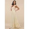 Woman's High Quality Backless Sleeveless V neck Light Yellow Ruffled Lace-Up Maxi Dress