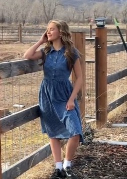 Woman's Pastoral Button front Elegant Freedom Girls Pleat Plaid Dress Ladies Midi Dress