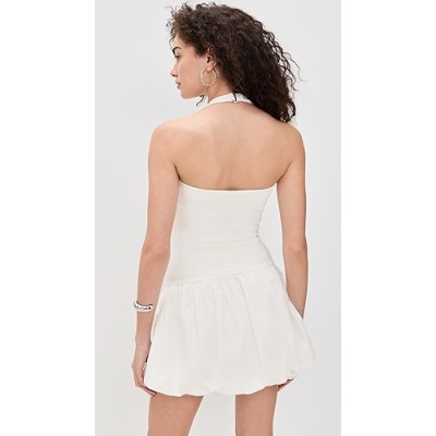 Ladies Deep V neck High quality Bodycon Halter neck Backless Woman's Mini Dress