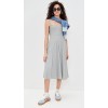 Charming Bodycon Camisole Backless Sleeveless Square neckline Bodycon Woman's Midi Dress
