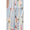 Mini length Stripe and Floral print Camisoel Square neckline Tiered ruffle hem Woman's Dress