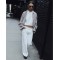 Simple Stylish Straight leg High waist Exiquite Casual Versatile High quality Woman's Pants.