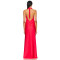 Woman's High Side slit quality Sexy Halter Deep neck Backless Sleeveless Long Dress