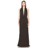 Fashionable High quality Hot sale Woman's Sleeveless Backless Halter Deep neck Backelss Maxi Dress
