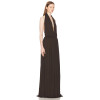 Fashionable High quality Hot sale Woman's Sleeveless Backless Halter Deep neck Backelss Maxi Dress