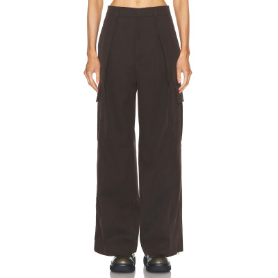 Hot sale Exquisite Fashionable High quality Side Pocket Straight leg Woman's Pants