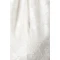 Elegant High Neckline Puff Sleeve Ruffle Tight Waist Solid Color Floral Embroidered Dress