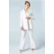 Woman's Blazer Double-breasted Hourglass silhouette Solid Color Formal Blazer
