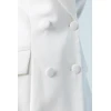 Woman's Blazer Double-breasted Hourglass silhouette Solid Color Formal Blazer